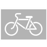 Дорожный трафарет 1.23.3 Велосипедная дорожка (самоклеющаяся пленка) ГОСТ